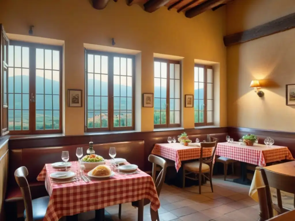 Acogedora trattoria familiar en la Toscana con cocina italiana platos tradicionales