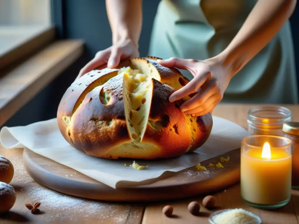 Elaborando con amor una masa suave de panettone casero fácil, con detalles de vainilla y frutas confitadas