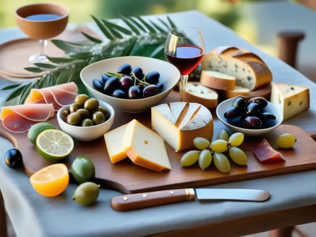 Un aperitivo italiano exquisitamente presentado con maridaje vinos aperitivo italiano