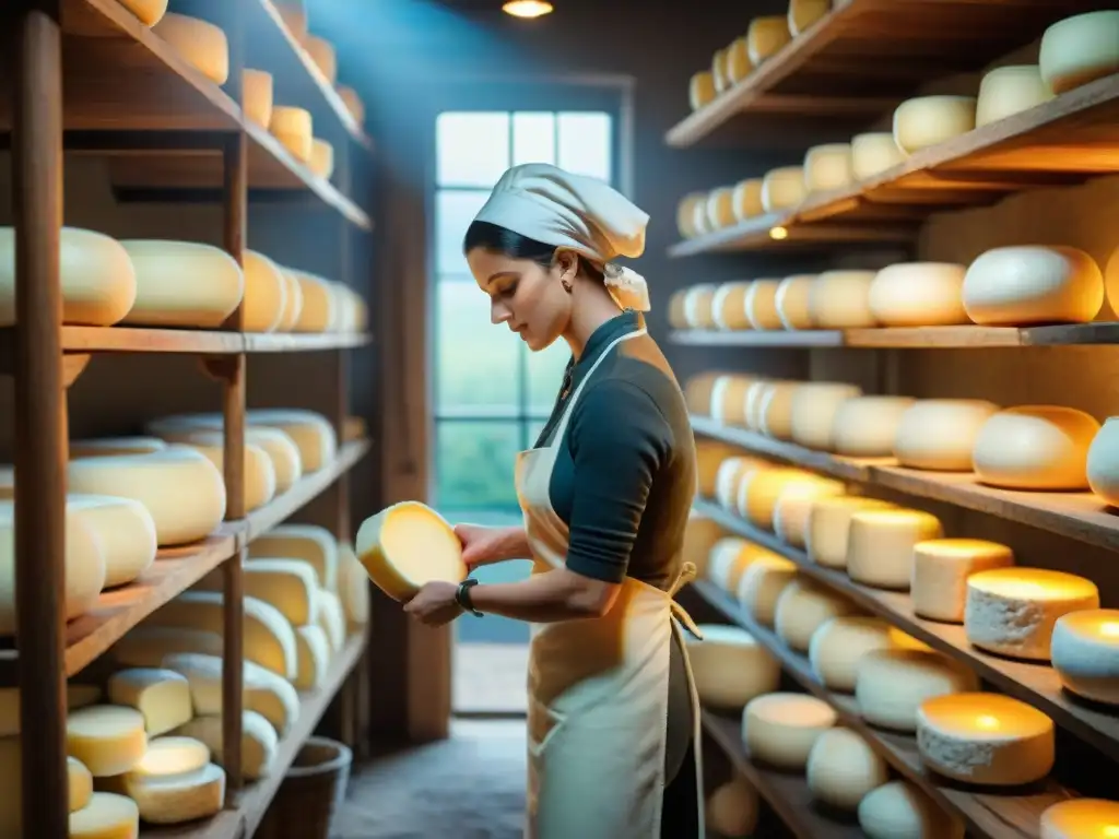 Producción artesanal de quesos italianos, un taller tradicional meticuloso y lleno de historia