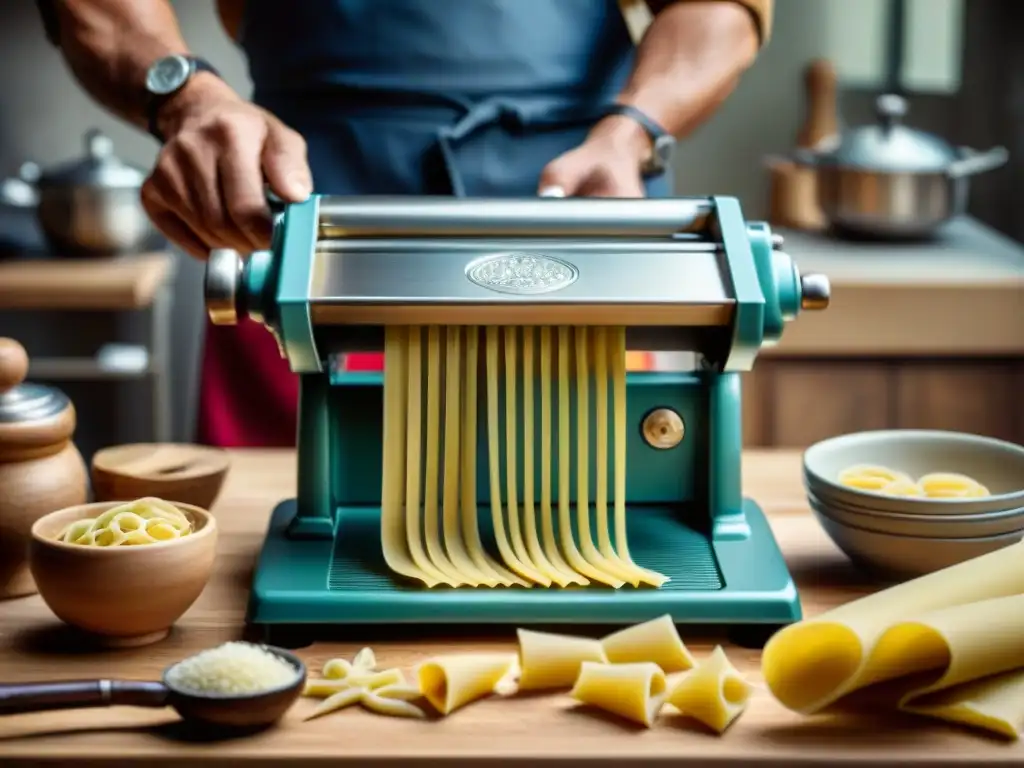 Un artesano experto moldea un utensilio de cocina italiana tradicional desde cero, resaltando el origen de estos instrumentos icónicos