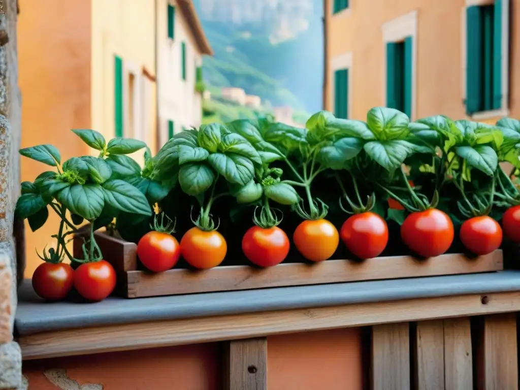 Un balcón italiano lleno de vida con huerto urbano en espacios reducidos