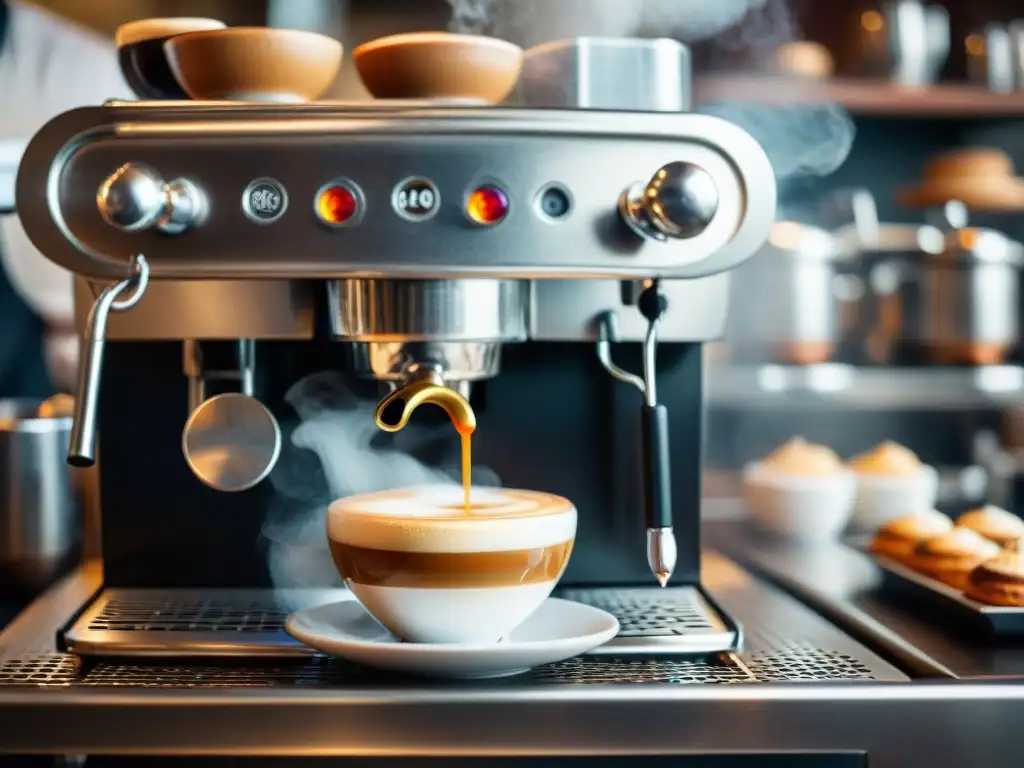 Disfruta de los beneficios del espresso al prepararse en una acogedora cafetería italiana