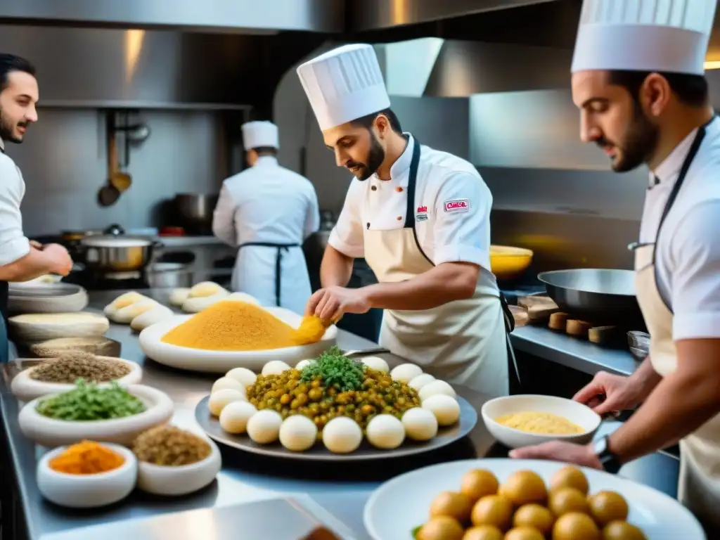 Clase de cocina italiana: aprendices y sabores auténticos Un bullicioso taller de cocina italiana para principiantes, donde los alumnos aprenden a cocinar platos tradicionales con maestros experimentados