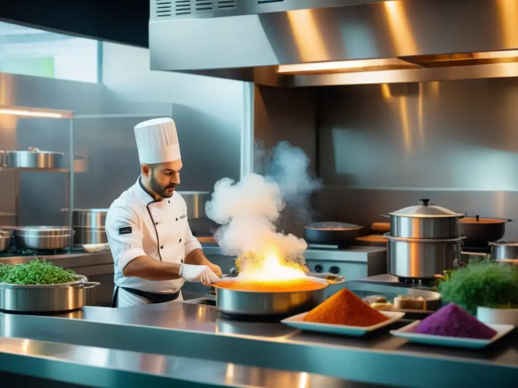 Chef en cocina italiana moderna, empleando técnicas de cocción italiana modernas y tradicionales