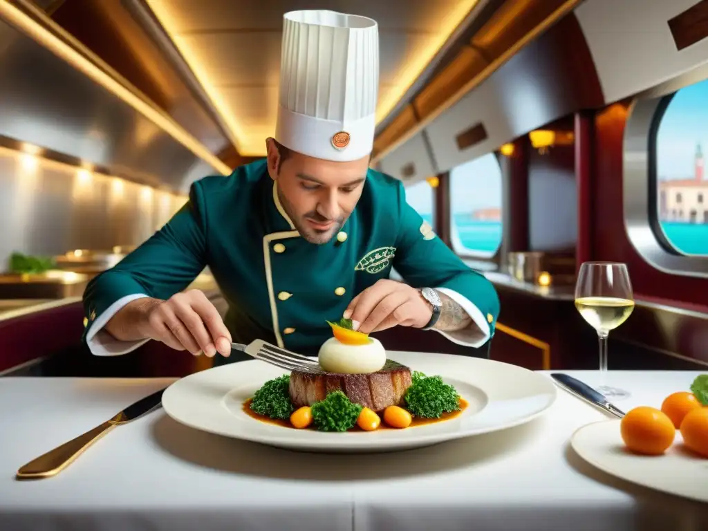 Un chef experto crea una exquisita experiencia culinaria a bordo del Venice Simplon OrientExpress