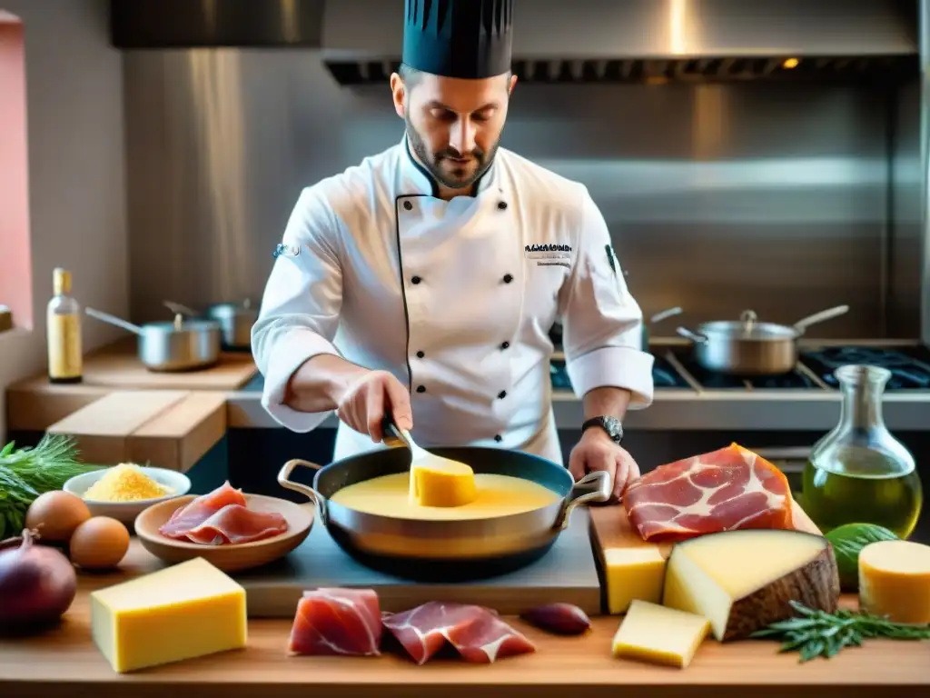 Un chef experto fusiona ingredientes italianos y eslovenos en una cocina tradicional de FriuliVenezia Giulia