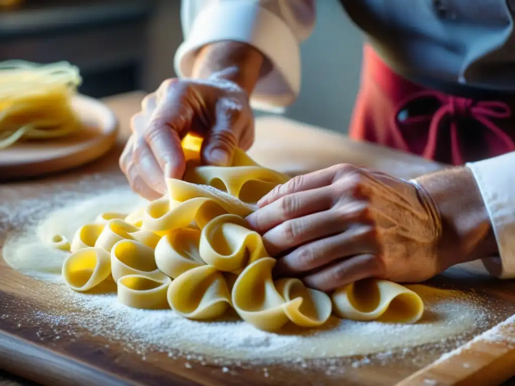 Chef italiano experto amasa pasta fresca en casa - Recetas pasta fresca hecha casa