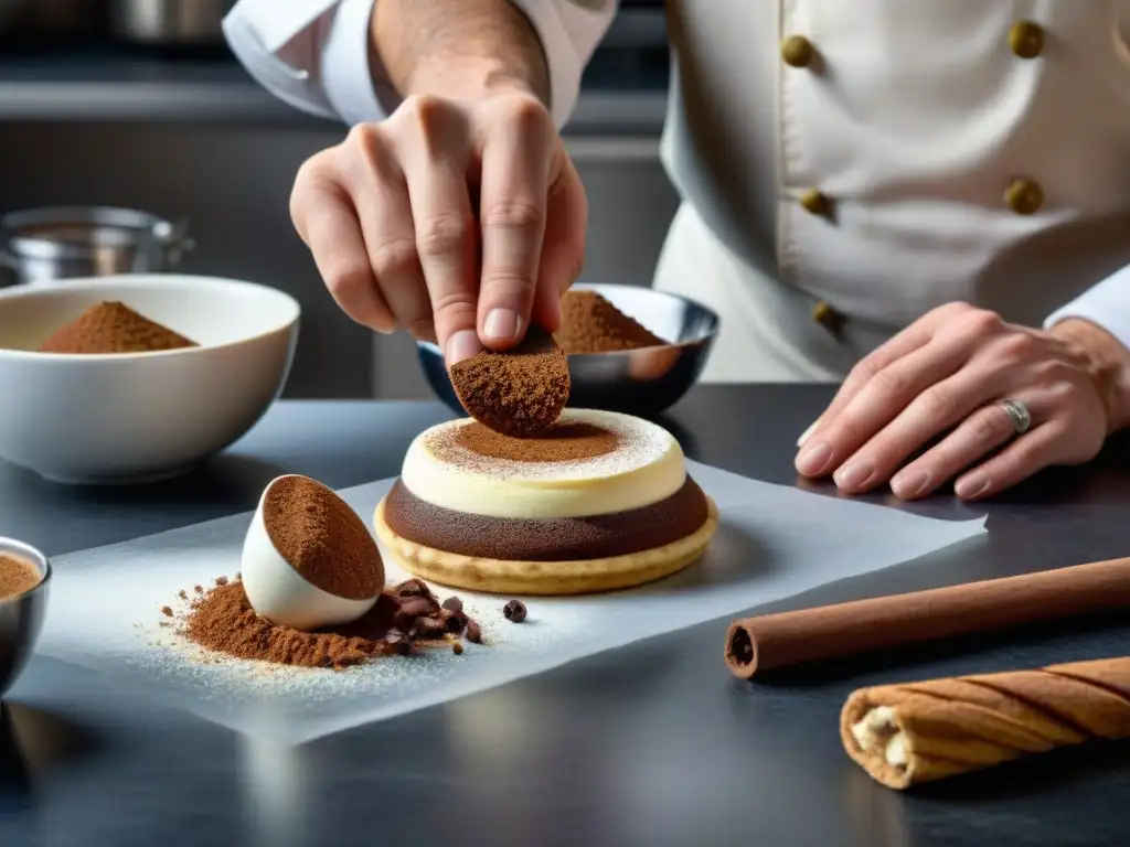 Un chef italiano experto reinventa dulces italianos tradicionales en una cocina moderna