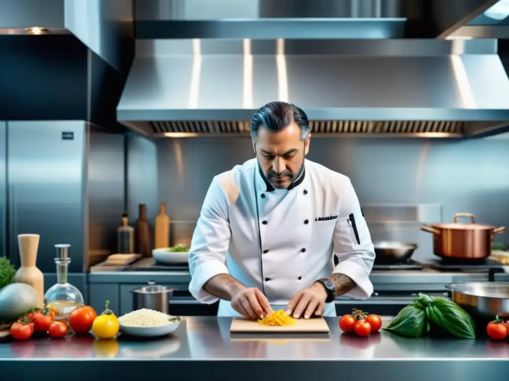 Un chef italiano famoso combina tecnología en cocina italiana tradicional con métodos culinarios innovadores