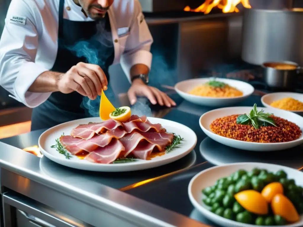 Un chef italiano renombrado crea un platillo fusionando ingredientes tradicionales con técnicas culinarias italianas innovadoras