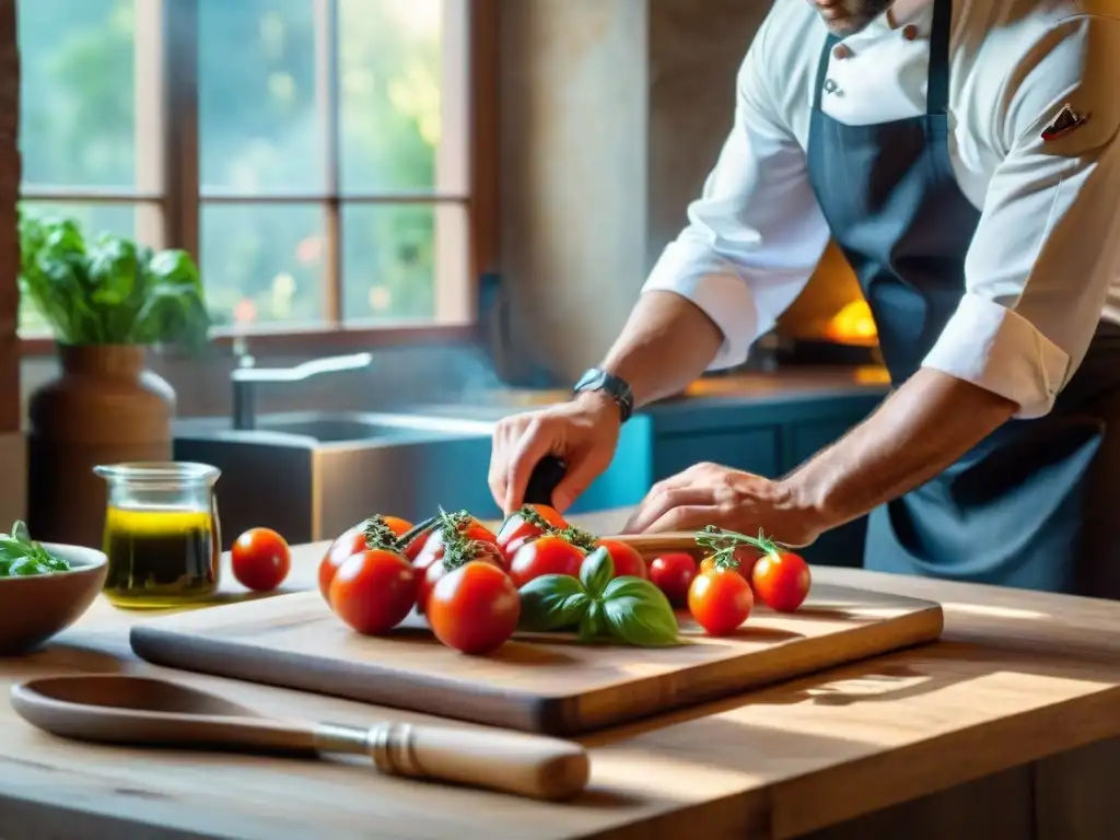 Cocina italiana llena de ingredientes antioxidantes, transmitiendo autenticidad y beneficios antioxidantes cocina italiana