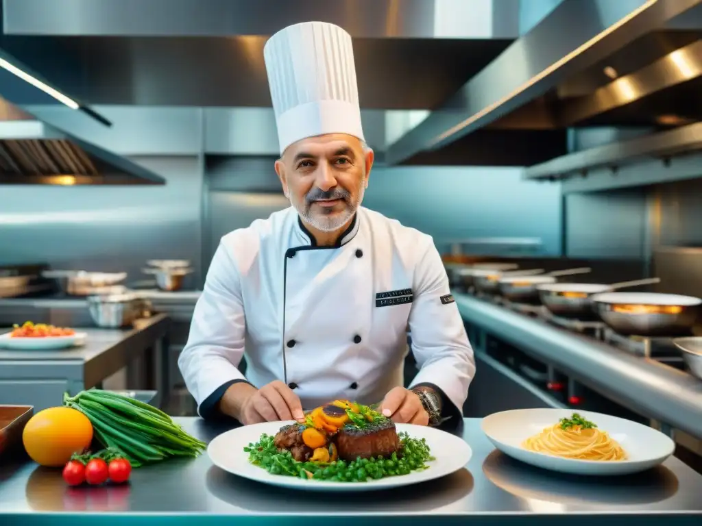 Reinvención de la cocina italiana por Stefano Baiocco en cocina moderna y vibrante