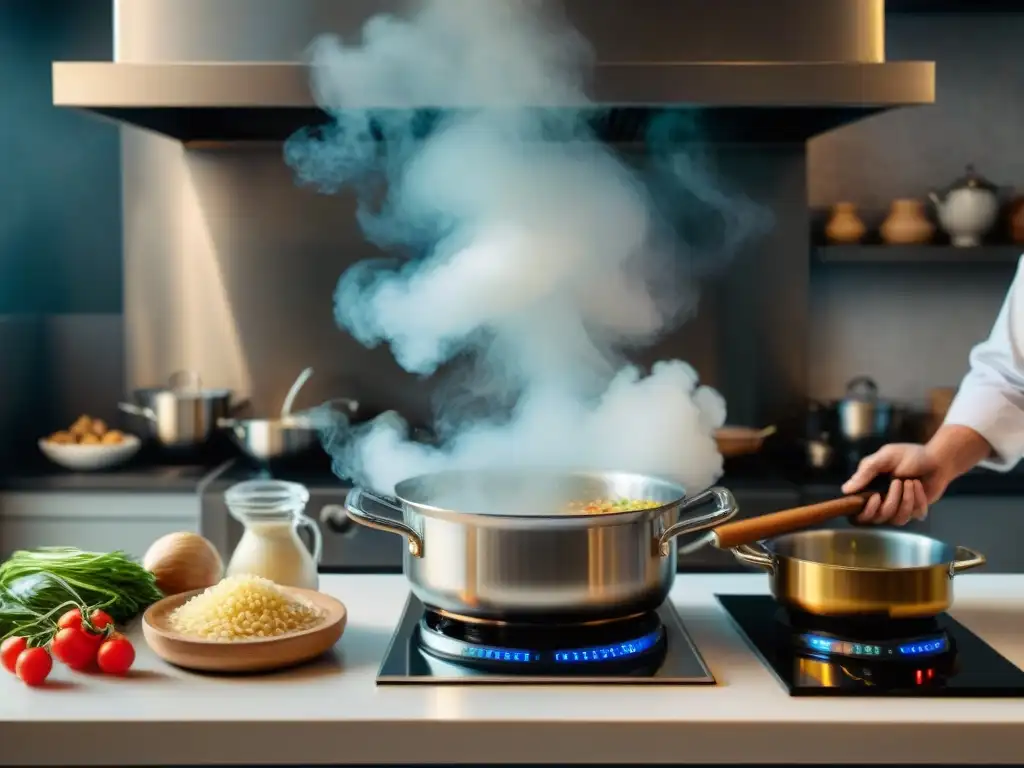 Cocina italiana tradicional y tecnología culinaria se fusionan en un caótico pero organizado escenario