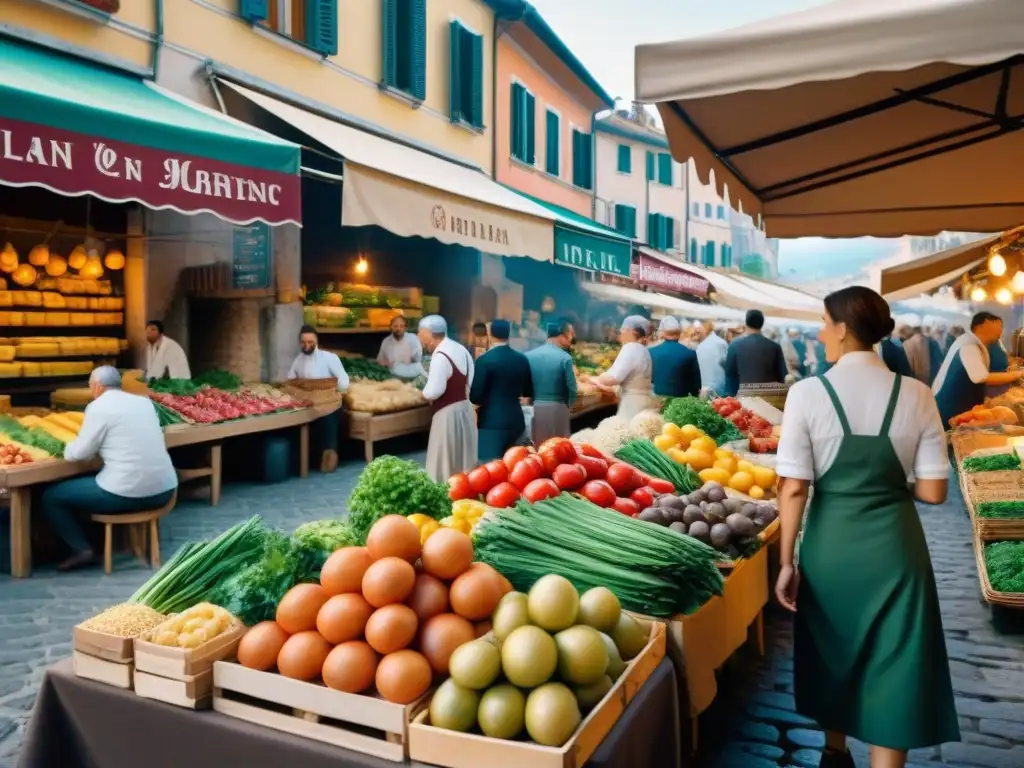 Fusión de culturas en mercado italiano: influencia austrohúngara en cocina italiana