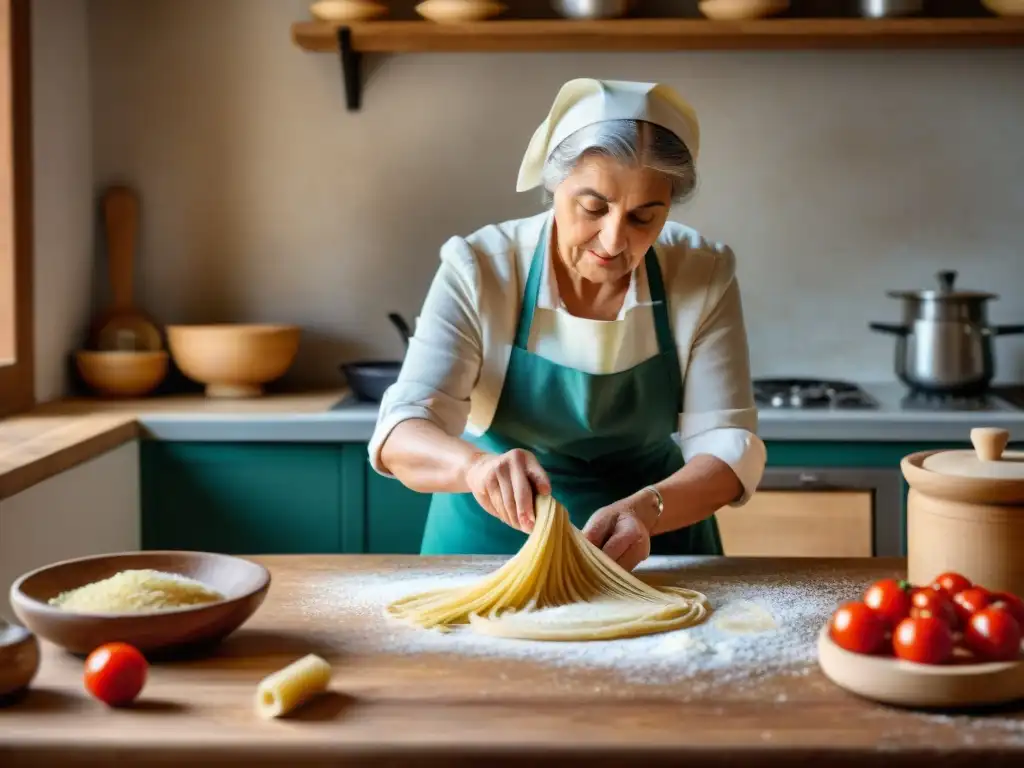 Nonna experta en pasta fresca: tradición italiana en la cocina Cursos cocina italiana para principiantes: Nonna experta en pasta, ambiente cálido y rústico