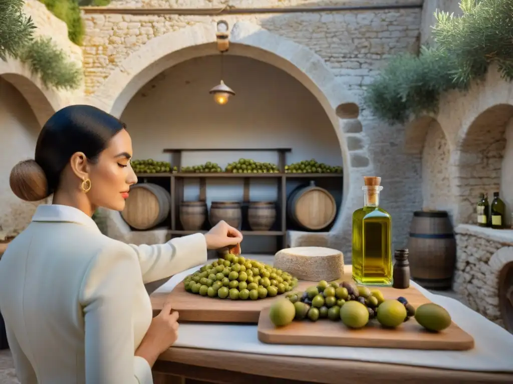 Degustaciones VIP en molinos ancestrales de Puglia, Italia, entre prensas de madera y olivos bajo la luz dorada