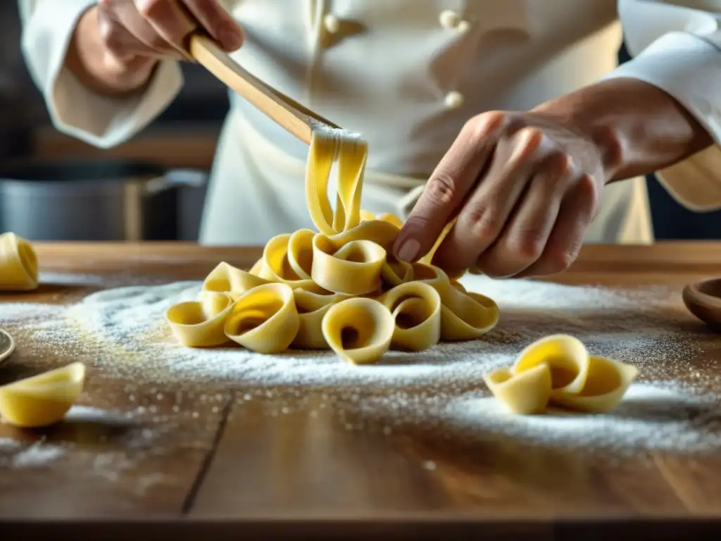 Delicada creación de tortellini: Experiencia única degustación pasta fresca