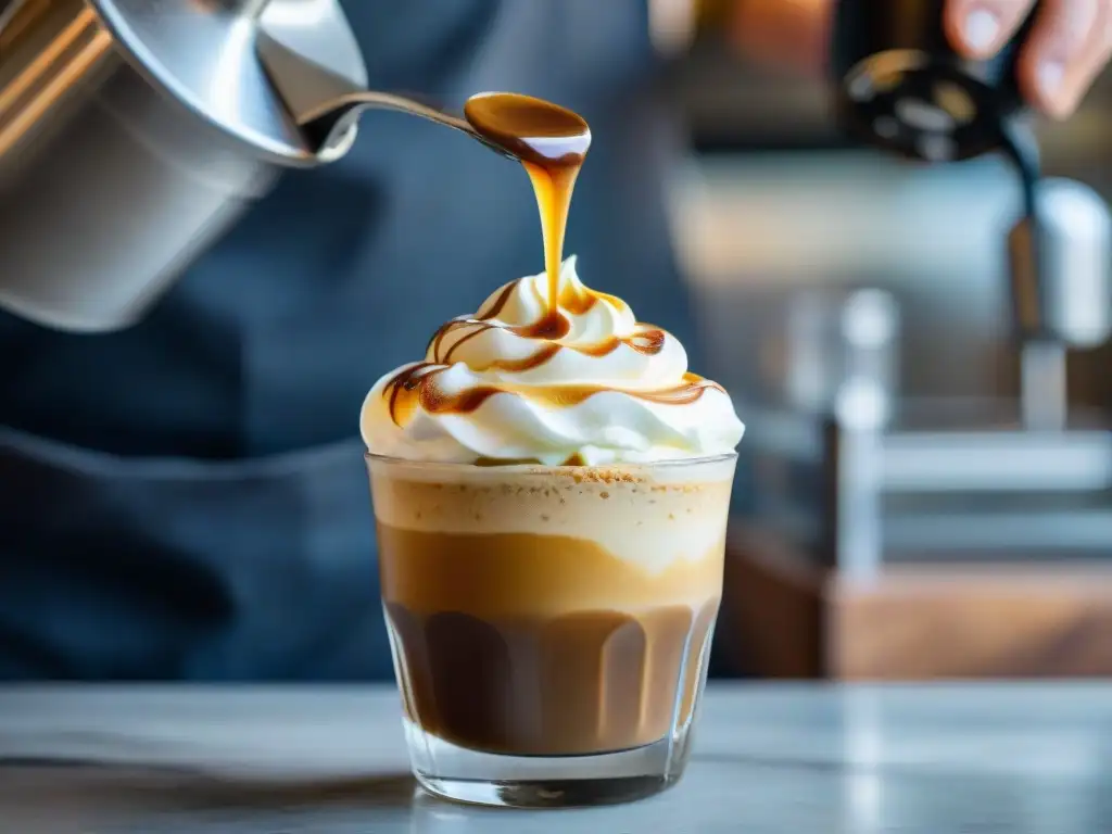 Delicada receta tradicional affogato café: el encuentro perfecto entre café y gelato