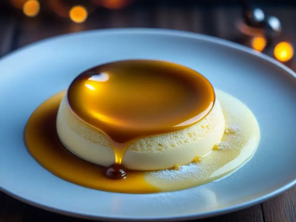 Delicado zabaglione italiano siendo caramelizado con fuego, una receta fácil de postre