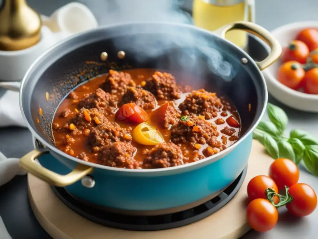 Deliciosa receta auténtica: tagliatelle con ragú boloñés burbujeante y aromático