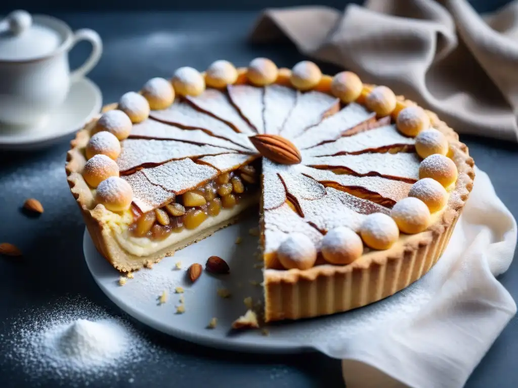 Deliciosa receta de sbrisolona de almendras: tarta dorada con crujientes almendras y azúcar en polvo