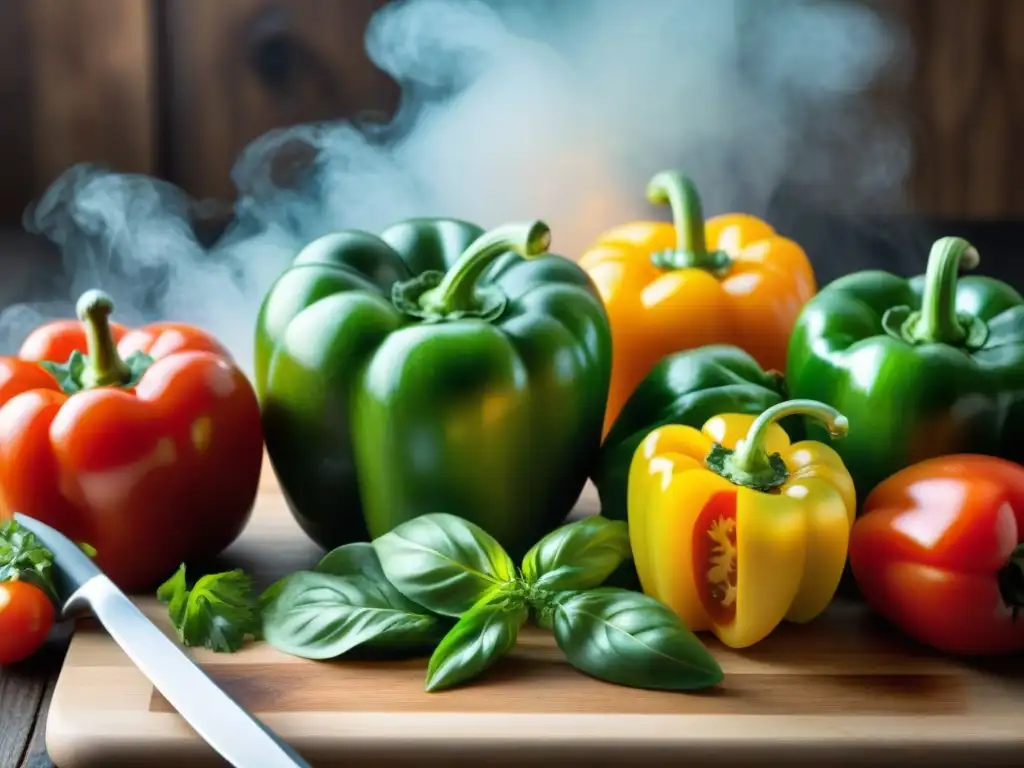 Corte preciso de verduras frescas en tabla de madera Detallada imagen de verduras frescas siendo picadas en tabla de madera para receta minestrone saludable fácil preparar