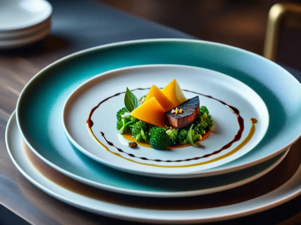 Detalle exquisito de un plato tradicional piamontés de Davide Palluda