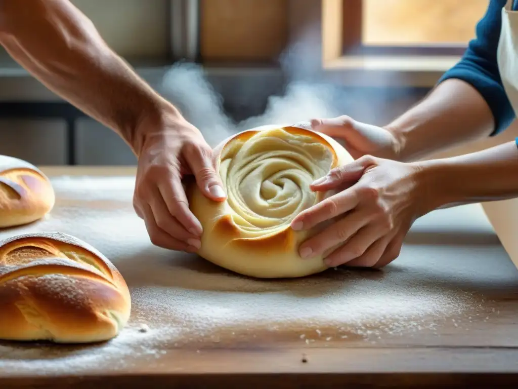 Elaboración artesanal de la receta tradicional Coppia Ferrarese con amor y destreza