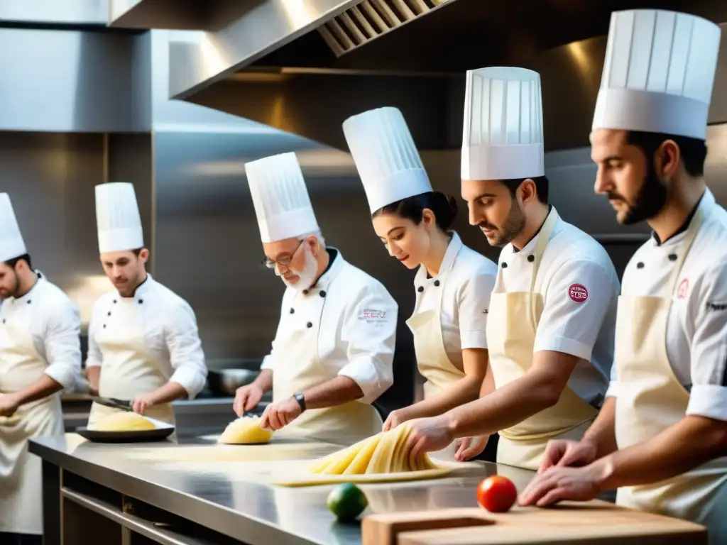 Una emocionante clase de cocina italiana innovadora en un ambiente moderno y vibrante