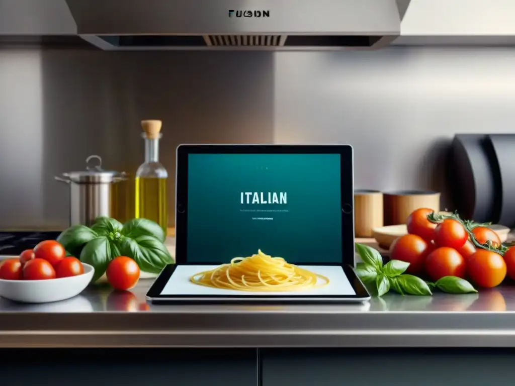 Encantador contraste de cocina italiana tradicional y tecnología moderna con los mejores Apps cocina italiana