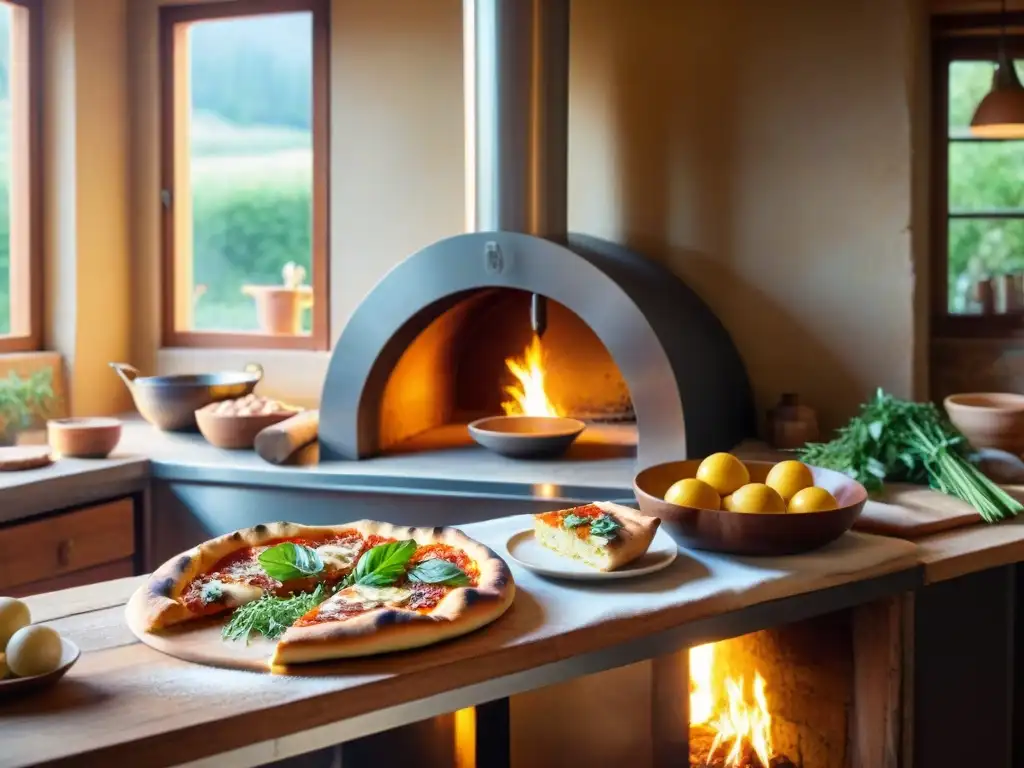 Escena bulliciosa en una cocina italiana rústica, chefs preparando un menú italiano para fiesta perfecto