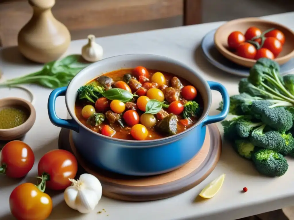 Una escena de cocina italiana tradicional con una receta tradicional de Bagna Càuda