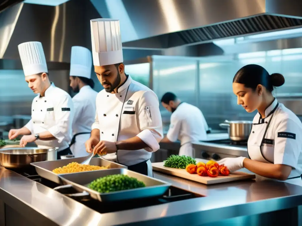 Estudiantes de cocina italiana aprenden con pasión y precisión en escuela especializada