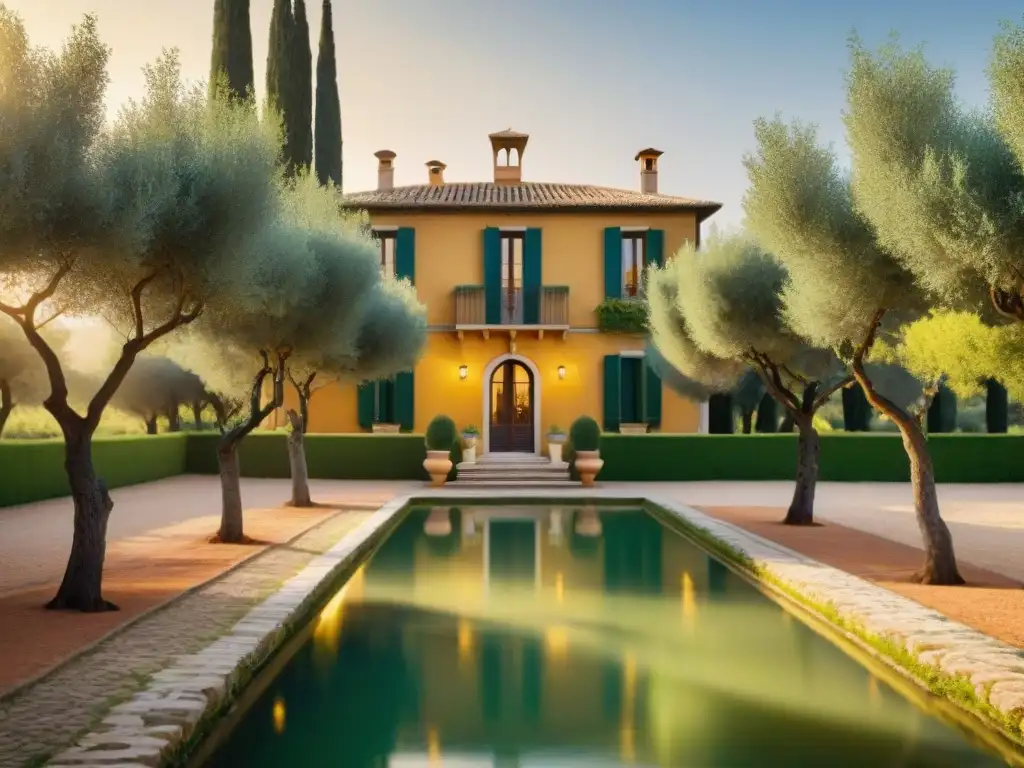 Exclusiva degustación de aceite de oliva premium en elegante villa italiana