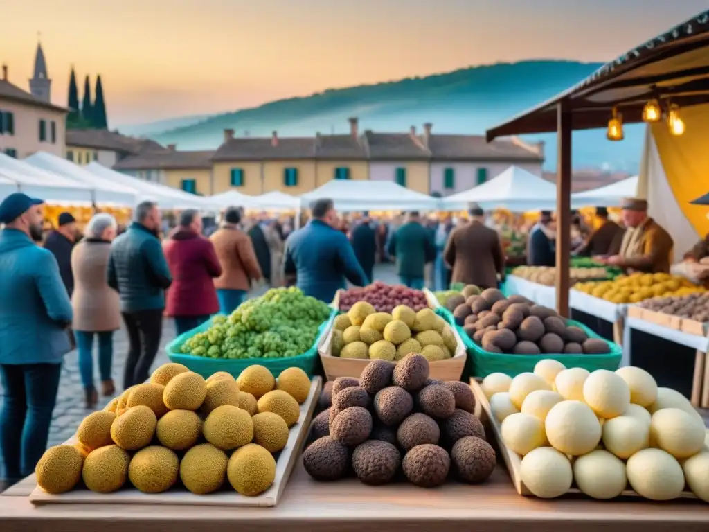 Una experiencia gastronómica inolvidable en el mercado de trufas de San Miniato, Italia