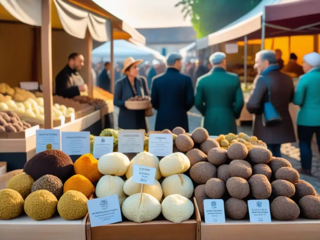 Descubre la experiencia gastronómica en el mercado de trufas de San Miniato, un escenario vibrante y lleno de color