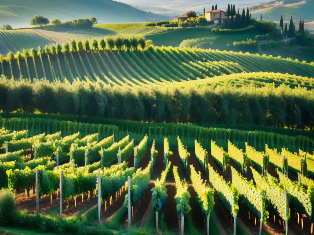 Experiencias de alojamiento en viñedos de Italia al atardecer en la Toscana