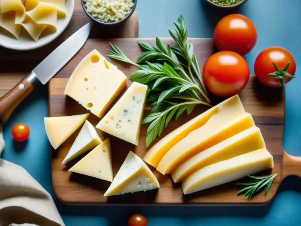 Una exquisita combinación de queso y pasta, con variedad de sabores y colores, bañados por la luz natural