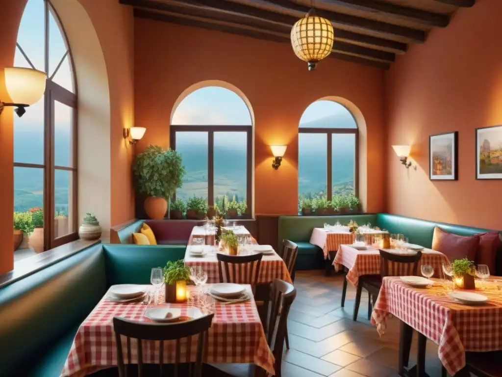 Una fusión vibrante: restaurante italiano en Toscana con decoración mexicana