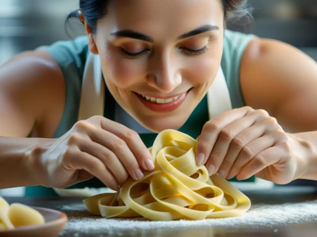 Historia de Oretta Zanini De Vita moldeando pasta fresca con pasión y maestría