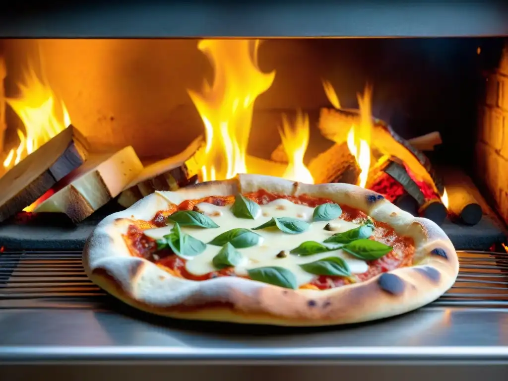 Del horno de leña: queso burbujeante, corteza dorada y toppings frescos bajo llamas