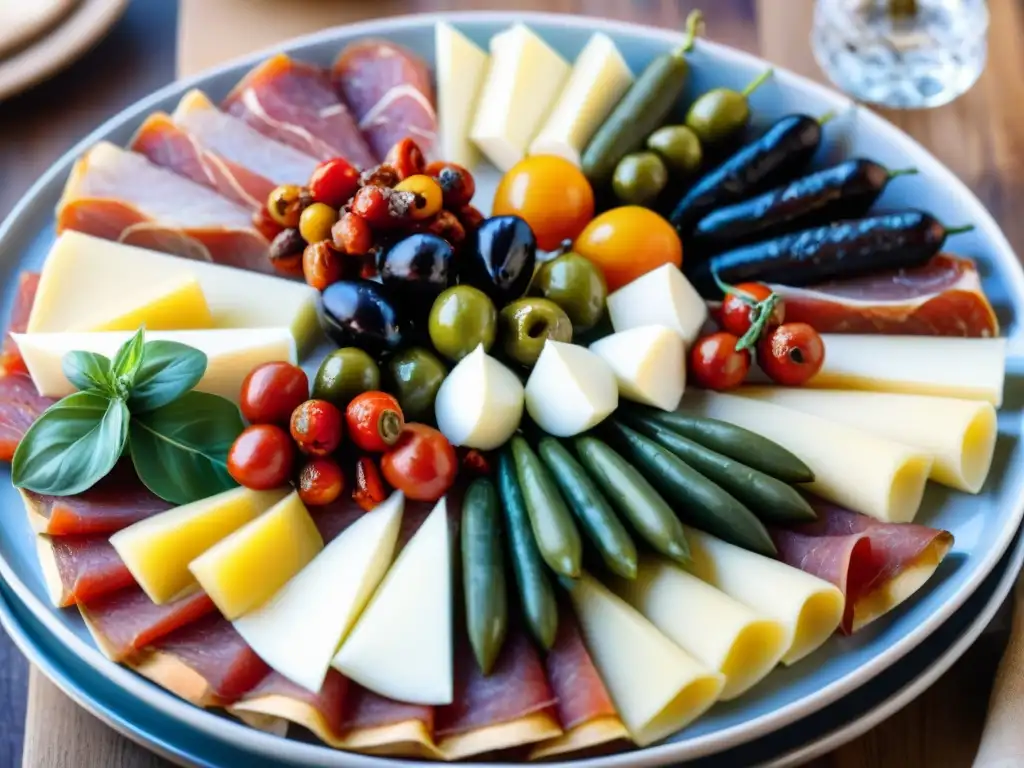 Deléitate con la importancia del antipasto en Italia a través de esta exquisita tabla de aperitivos tradicionales italianos