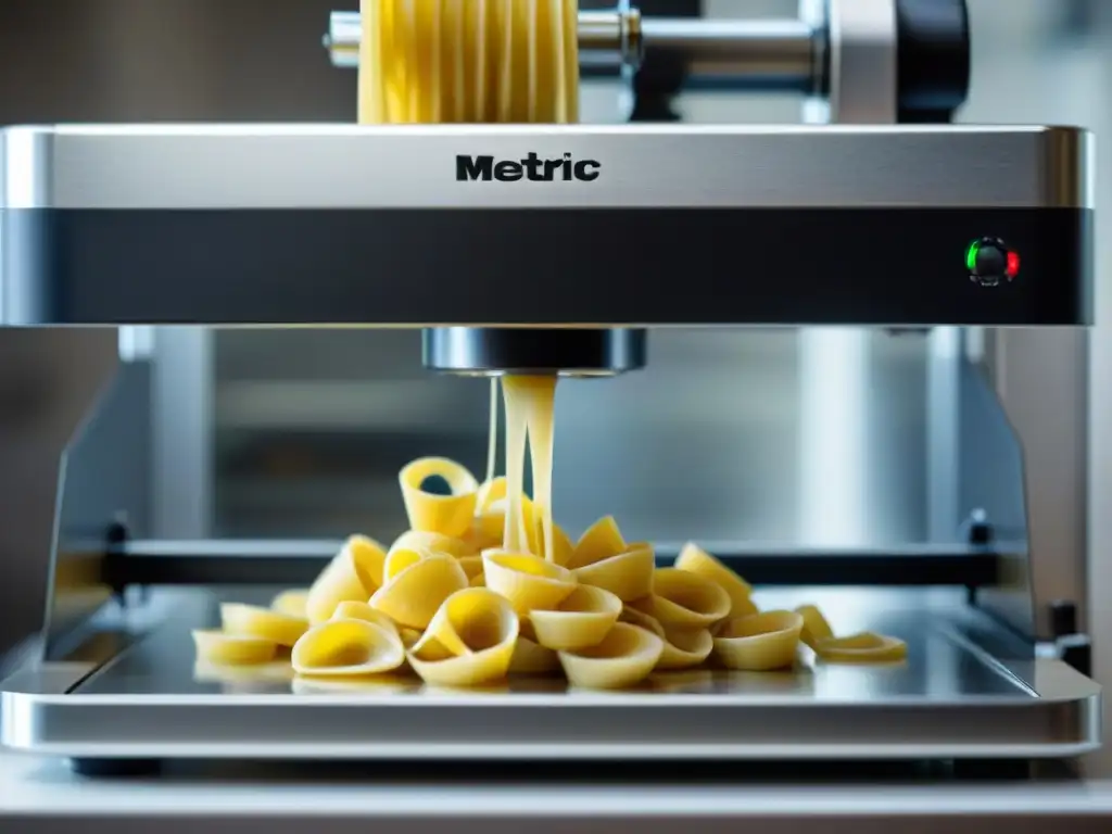 Una impresión 3D de pasta italiana, con formas detalladas y precisas en un diseño intrincado