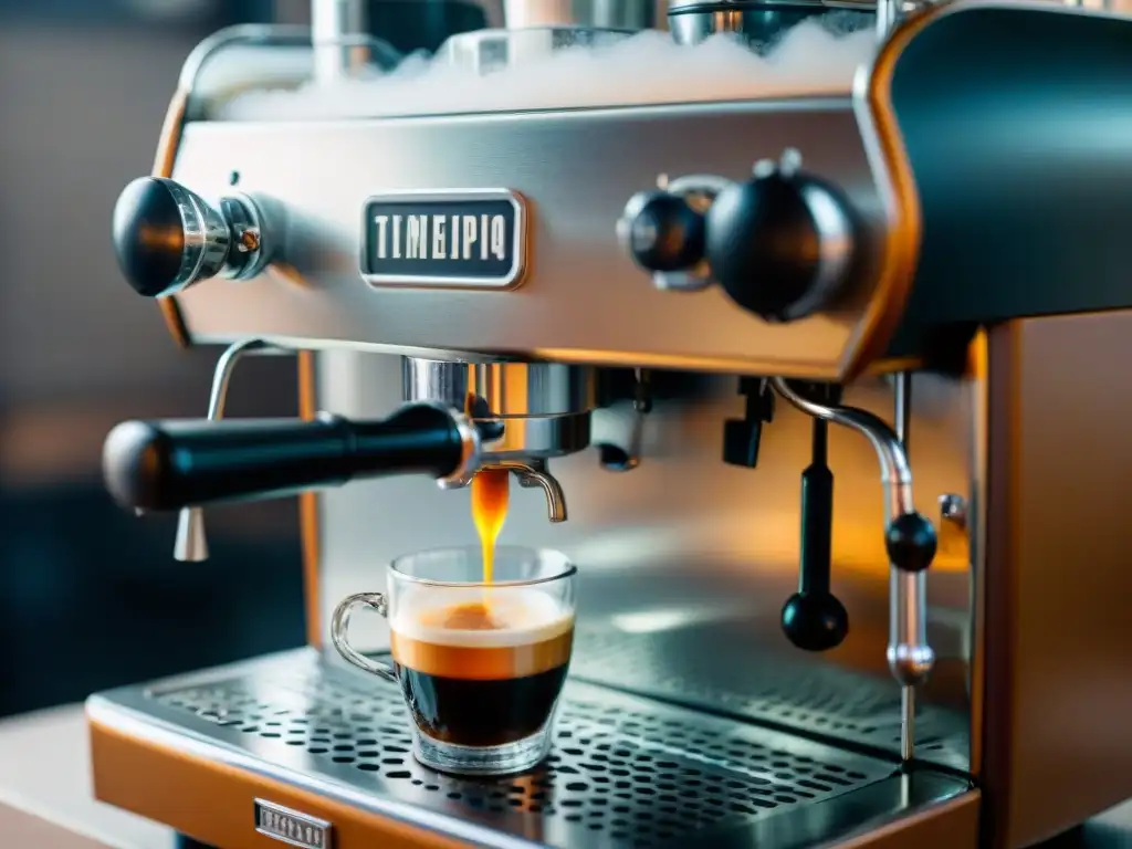 El intenso proceso de hacer espresso en Italia: vapor, crema y mecánica de la máquina