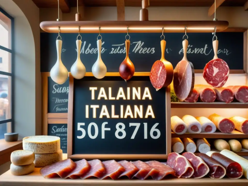 Degustación privada de salumi italiano en una tradicional salumeria italiana, con ambiente rústico y encanto auténtico