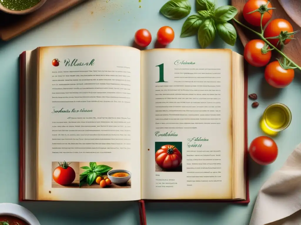 Un libro de cocina italiana lleno de historia y tradición, con recetas innovadoras y notas personales