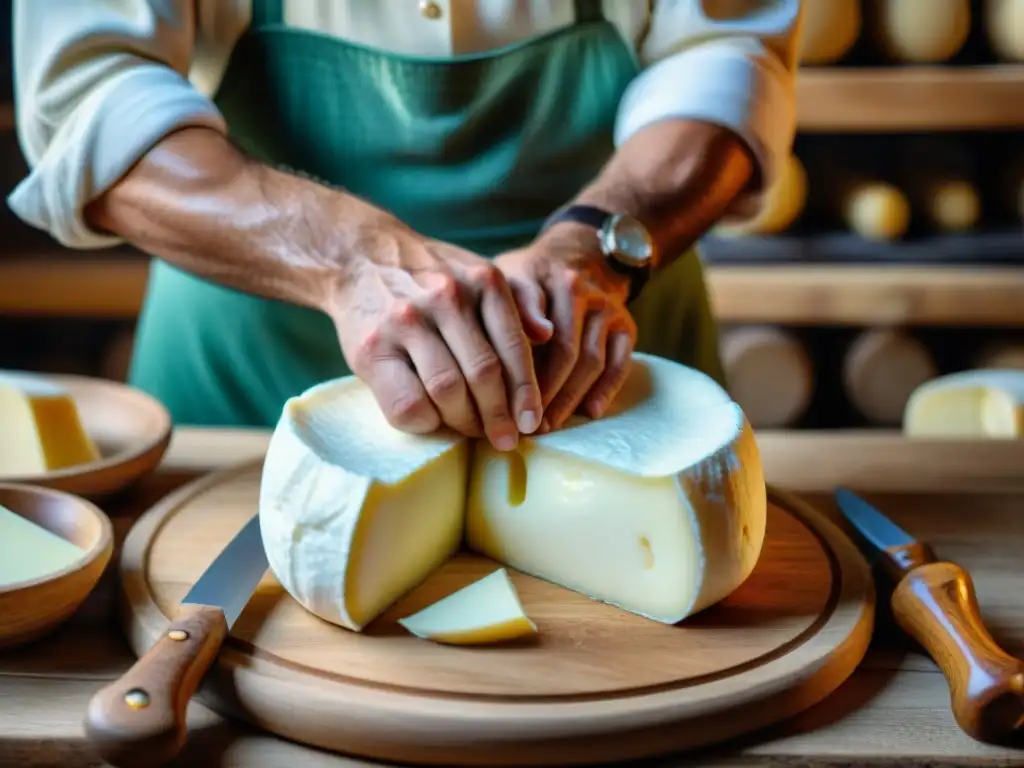 Manos expertas moldeando Mozzarella di Bufala Campana, revelando los secretos de la tradición quesera italiana