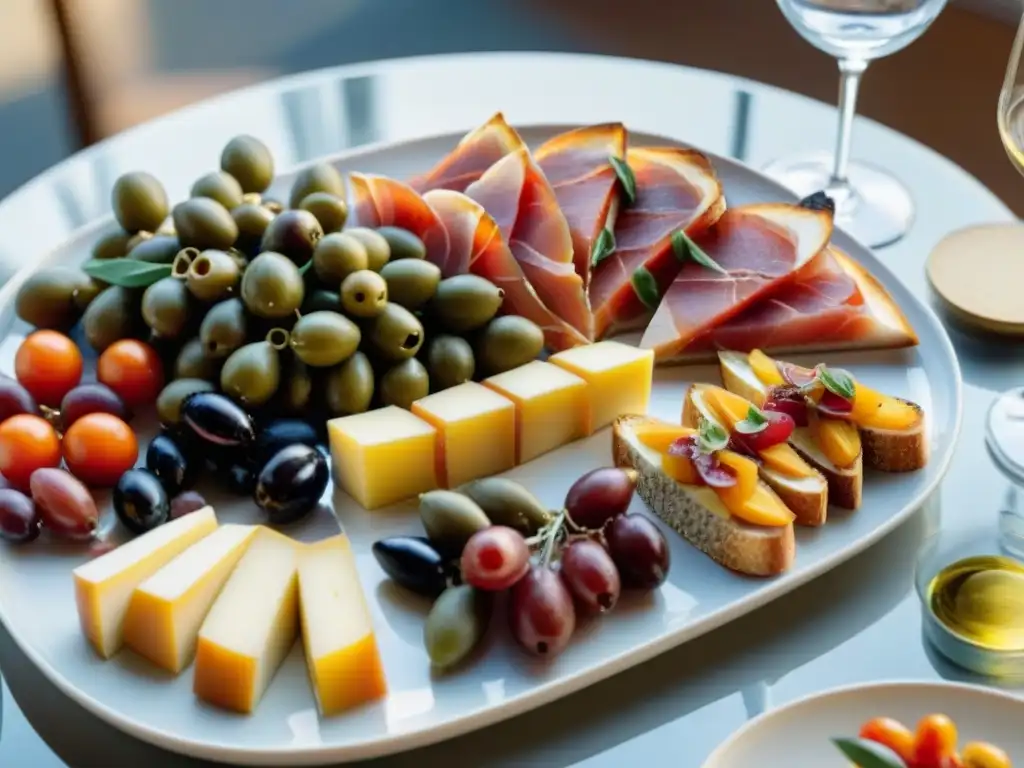 Maridajes perfectos en una mesa de antipasti italiana de lujo