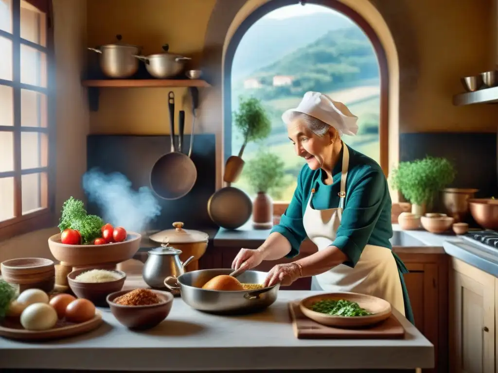 Una nonna italiana enseña receta centenaria a joven chef, uniendo tradición e innovación en cocina moderna